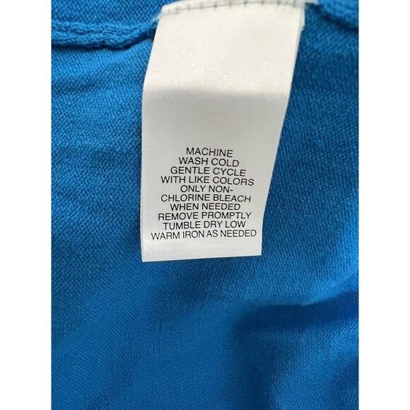 Designers Originals Button Front Cardigan Sweater Petite PL Blue New With Tags - Picture 10 of 11